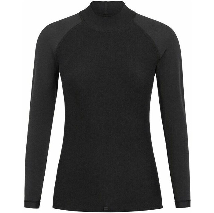 2024 Orca Womens Tango Short Sleeve Rash Vest MAA6 - Black